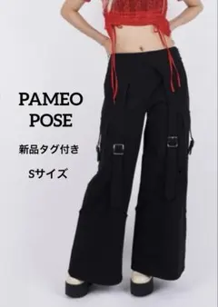 新品タグ付き PAMEO POSE  Pants ブラック リボン S PAMEO POSE（パメオポーズ）の「Skirt And Pants（その他パンツ）」 - WEAR