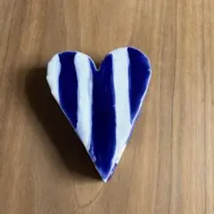 ③ MV% CERAMICS DESIGN ハート型 陶器 置物 イタリア製のサムネイル