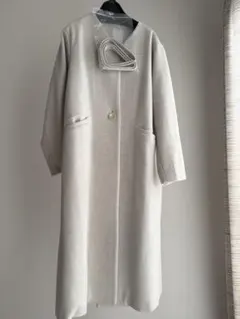 大幅限定お値下げ♡【未使用品】SHENERY ホワイトグレー　コート　Free