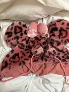 ヒョウ柄ファンキャプ