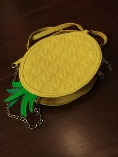 パイナップル 型 ショルダーバッグ チェーン
