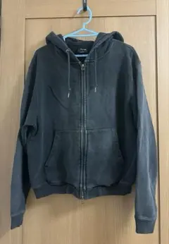 HUF ジップ パーカー ダブルジップ グレー Sサイズ