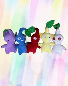 ピクミン ぬいぐるみセット 赤青黄紫白