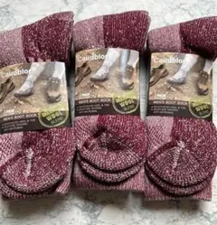 新品⭐️メンズ トレッキングソックス3足セットアウトドア 25-28cm登山厚手