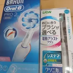 BRAUN Oral-B PRO 2 2000 電動歯ブラシ 本体 変え歯ブラシ - メルカリ
