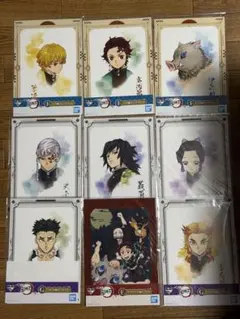 【鬼滅の刃】台紙付ミニポスター 9枚セット