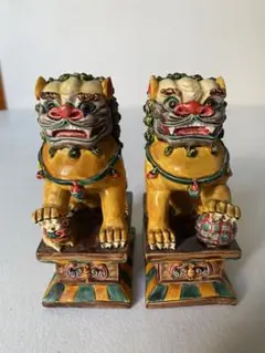 台湾　シーサー　獅子　縁起物　置物　魔除け