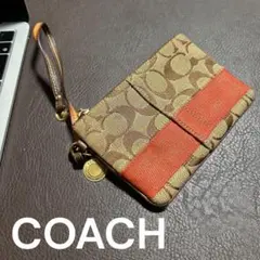 COACH コーチ　 ストラップ付きポーチ フラグメントケース　チャーム