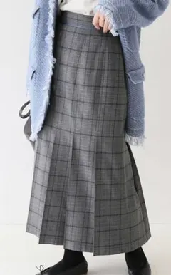 スローブイエナ　チェックプリーツスカート