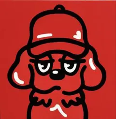犬　原画一点物　アクリル画　ポップアート　インテリア