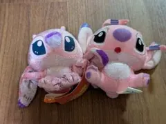 【平成当時物】スティッチ エンジェル ぬいぐるみキーホルダー