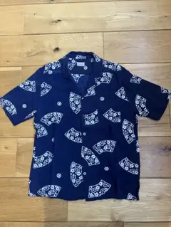 【良品】オクラ　金魚柄シャツ　OKURA 良品】オクラ 金魚柄シャツ OKURA