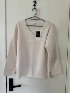 AZUL 長袖Tシャツ Vネック Sサイズ ホワイト