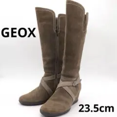 ☀️美品☀️ GEOX スエード ロングブーツ 37 ブラウン レディース　23.5