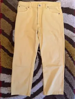 90s Levi's 501 後染めイエローデニム usa製 カラーデニム