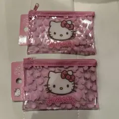 ハローキティ　ラメポーチ ダイソー　2個