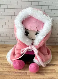 すのチル　もこもこポンチョピンク