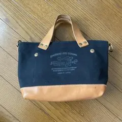 The Superior Labor トートバッグ 黒/ヌメ キャンバス/レザー