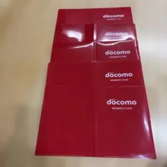 docomo クリアファイル5枚セット 赤