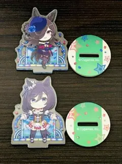 ウマ娘 きゃらふぃーゆ アクリルスタンド　エイシンフラッシュ ライスシャワー