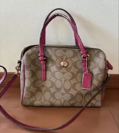 COACH コーチ　2way ショルダーバッグ　ミニボストンバッグ