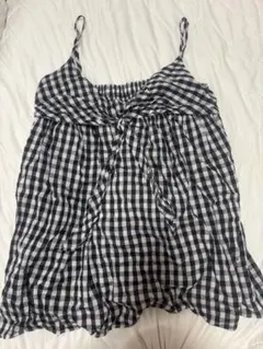 ギンガムチェック ノースリーブチュニック