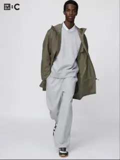 UNIQRO C スウェットワイドパンツ グレー ユニクロC