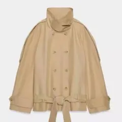 ZARA ショート丈ハイネックトレンチコートZW COLLECTION