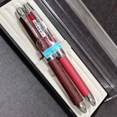 【未使用】PILOT 多機能ペン ツープラスワン リッジ レグノ レザー 木軸のサムネイル