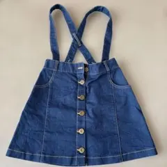 【レディース】INGNIのショルダーベルト付膝上丈タイトスカート (Mサイズ)