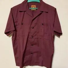 おすすめ品クリームソーダ(TEMMYE)ボーリングシャツ(エンジ色)M(超美品)のサムネイル