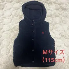 Gymphlex フード付きボアベスト 115cm