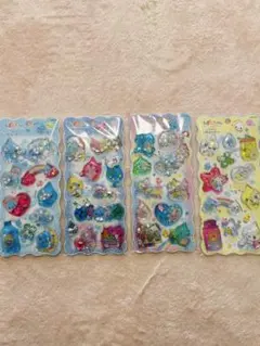 【正規品】匿名配送　しずくちゃん　ウォーターシール　4種セット