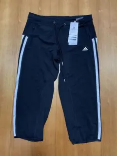 adidas ブラック 7分丈パンツ　レディースM