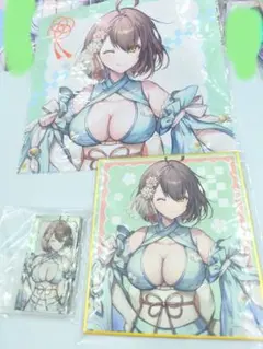 アズールレーン ボルチモア アクリルブロック 色紙 マルチクロス 和装 くじ