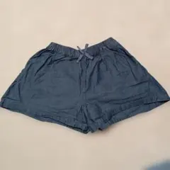 [美品]UNIQLO KIDS デニムハーフパンツ M 130cm