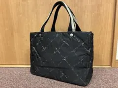 シャネル　CHANEL 旧トラベルライン　トートバック　ナイロン　ブラック2