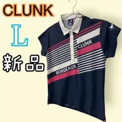 新品　クランク レディース L ゴルフウェア ネイビー　半袖ポロシャツ