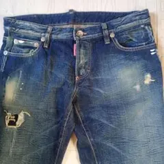 GOTCHA SURF ブルーデニム ワイドパンツ ダメージ加工 Lサイズ - メルカリ