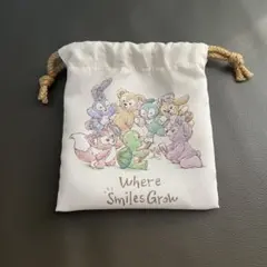 ダッフィー＆フレンズ「Where Smiles Grow」シリーズの巾着　未使用