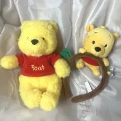 プーさんぬいぐるみショルダーバッグ カチューシャ