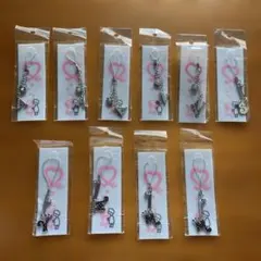 イニシャル ストラップ 10点セット