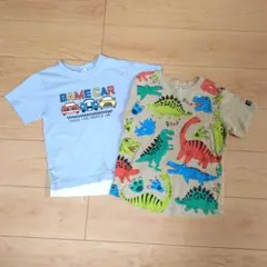 美品 Tシャツ まとめ売り 130cm 男の子 130 半袖 恐竜 車 まとめ