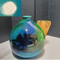 九谷焼 8号花瓶 金雲木立 サイズ 直径27.0cm×高さ27.0cm - メルカリ