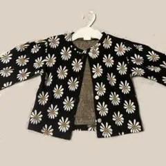 花柄　レトロ　カーディガン　女児　95cm