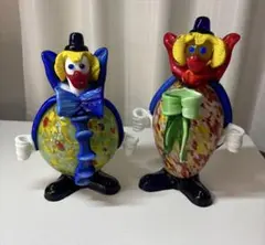 ムラーノガラス ベネチアングラス ピエロ 置物 ヴィンテージ - メルカリ