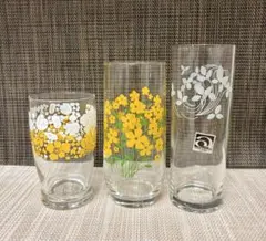 昭和レトロポップ アデリア 菜の花 グラス・アカシア ゾンビーグラス 2コ