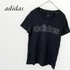 adidas アディダス キッズ 半袖Tシャツ 150サイズ　ブラック シンプル