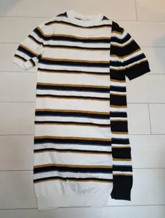 MAISON KITSUNÉ ストライプ 半袖ワンピース Sのサムネイル