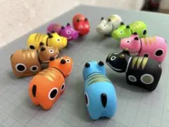 郷土玩具赤べこ　赤ベコソフビ10個コンプリート